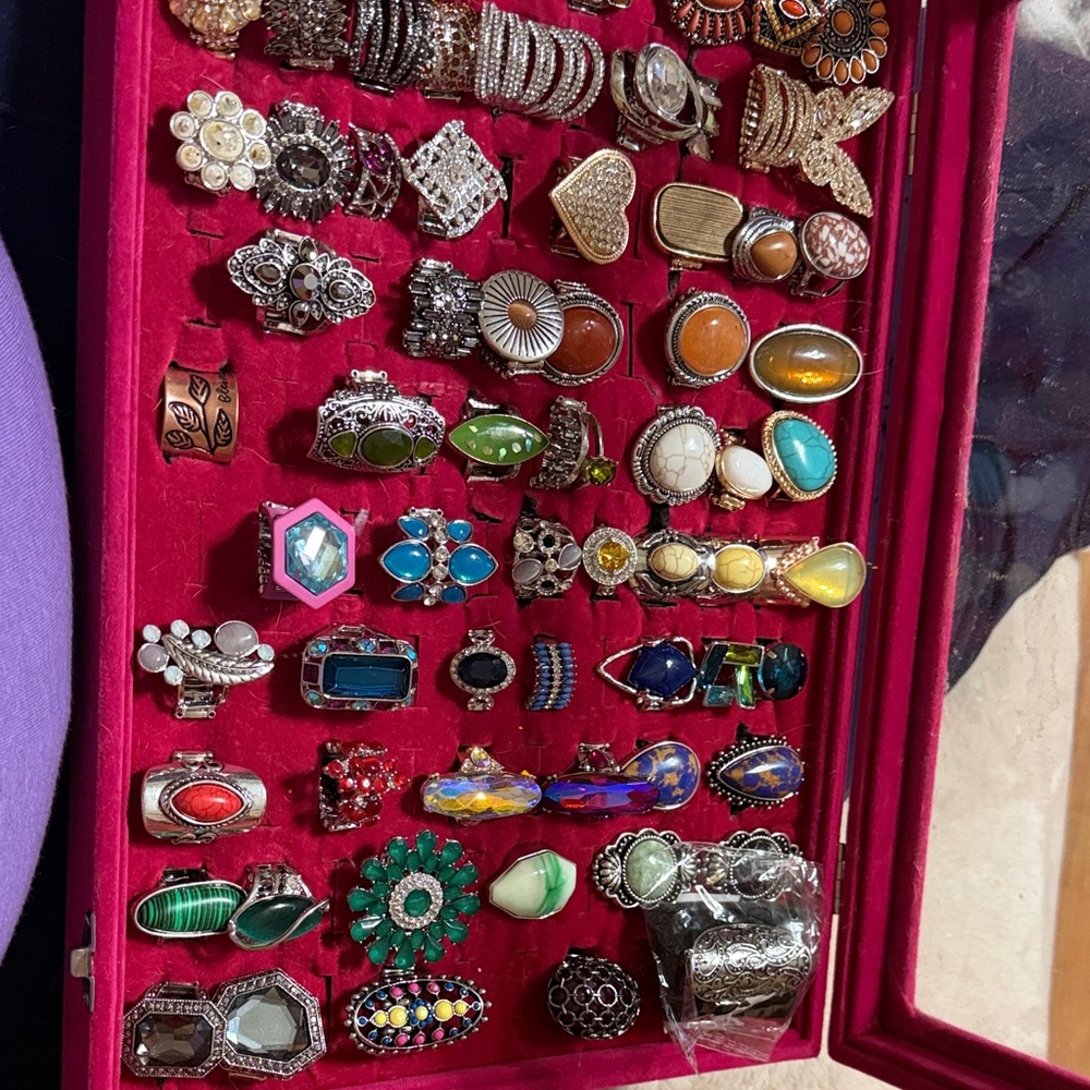 60 Paparazzi Vibrant Multi-Color Ring Collection